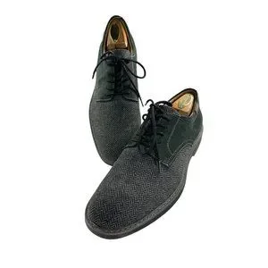 Bass Men\'s Suede Derby Shoes in Charcoal Gray BASS Brockton Suede Leather Oxford Shoe Mens 8D Plain Toe  main image 3